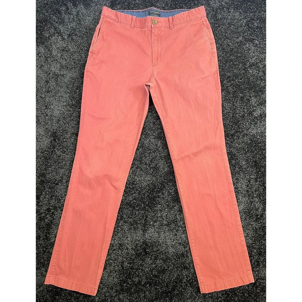 Banana Republic Aiden Fit Mens Coral Chino Pants Size 33x32
